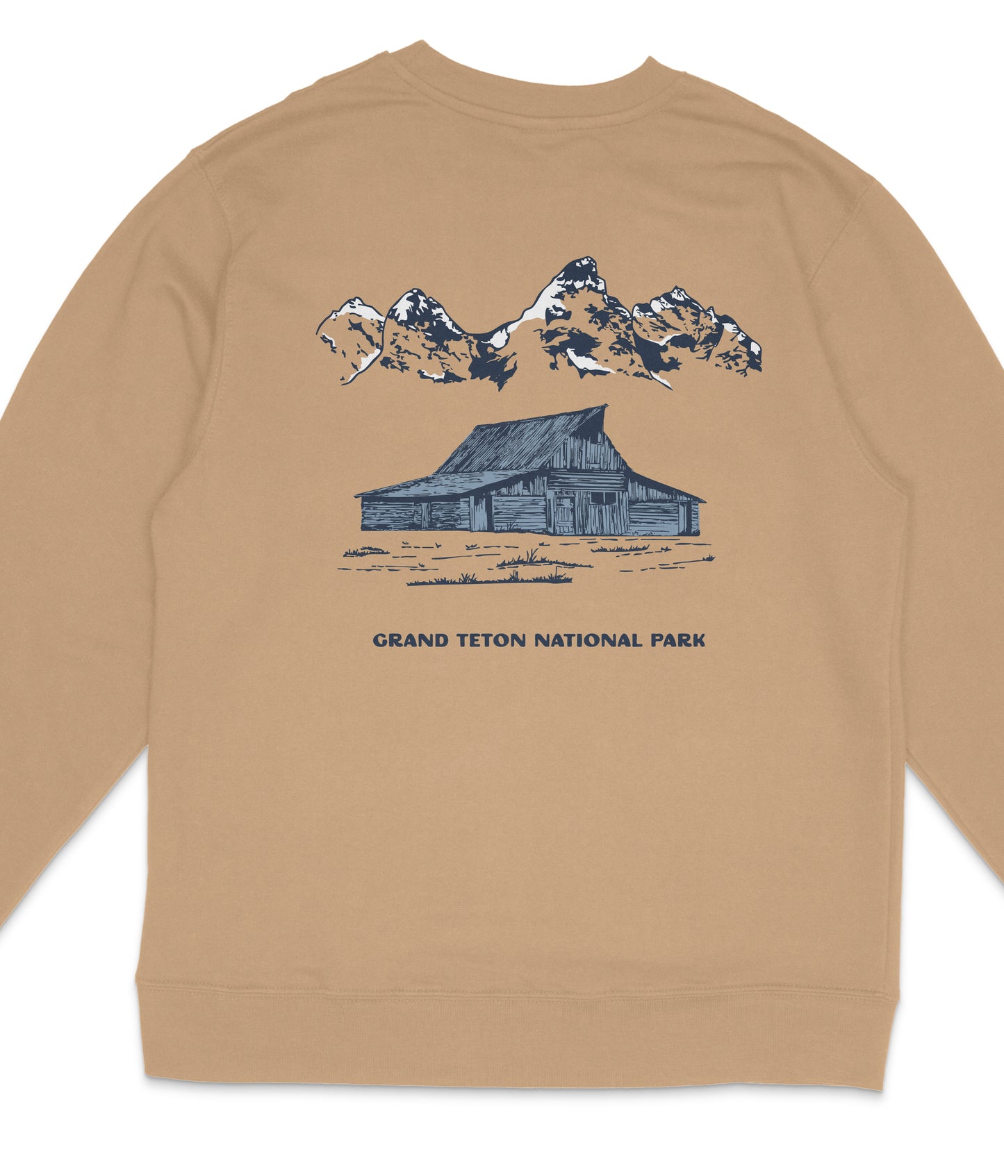Grand Teton National Park Midweight Crewneck Sweatshirt