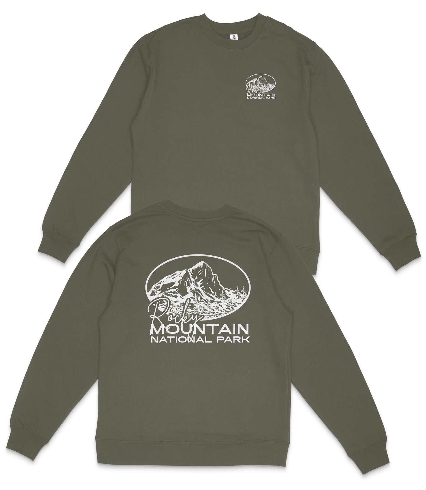 Rocky Mountain National Park Midweight Crewneck Sweatshirt