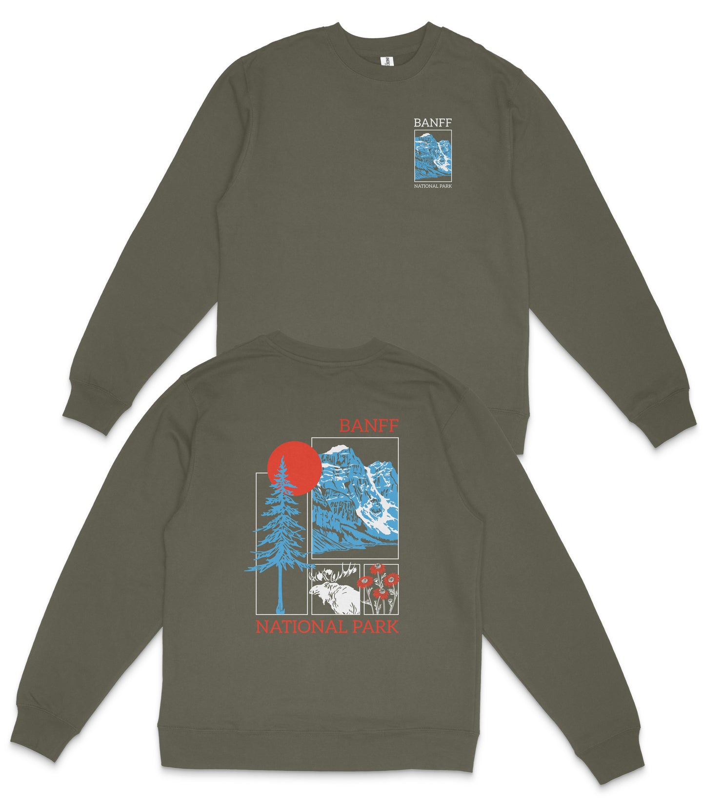 Banff National Park Midweight Crewneck Sweatshirt