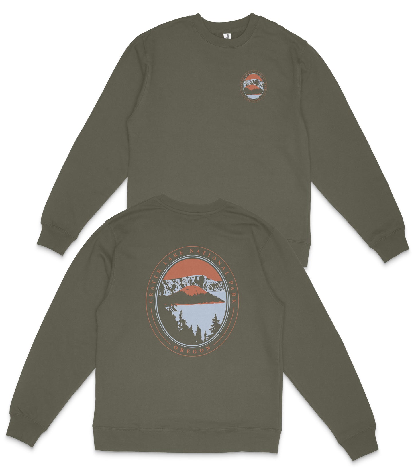 Crater Lake National Park Midweight Crewneck Sweatshirt