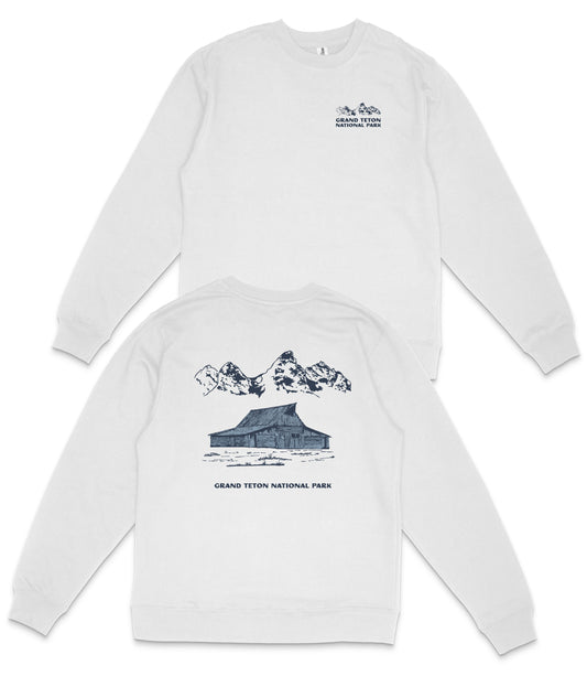 Grand Teton National Park Midweight Crewneck Sweatshirt