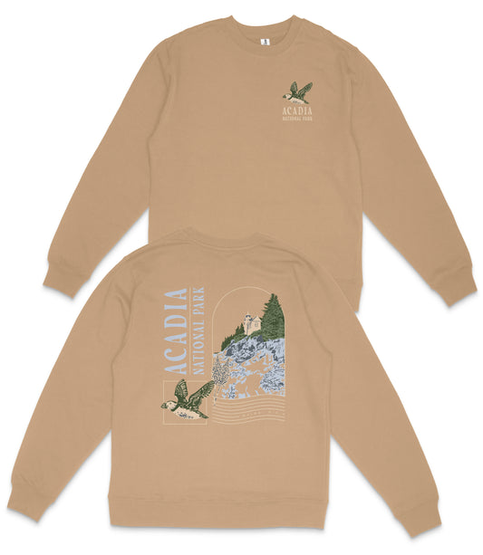 Acadia National Park Midweight Crewneck Sweatshirt
