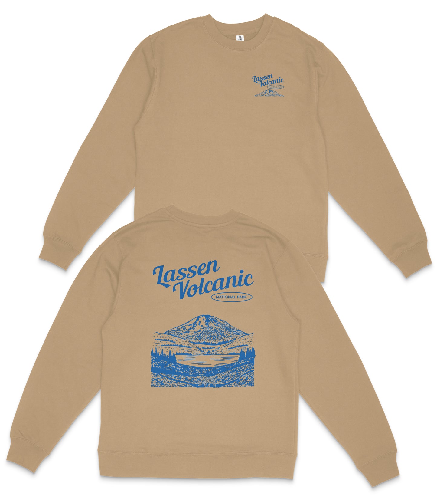 Lassen Volcanic National Park Midweight Crewneck Sweatshirt
