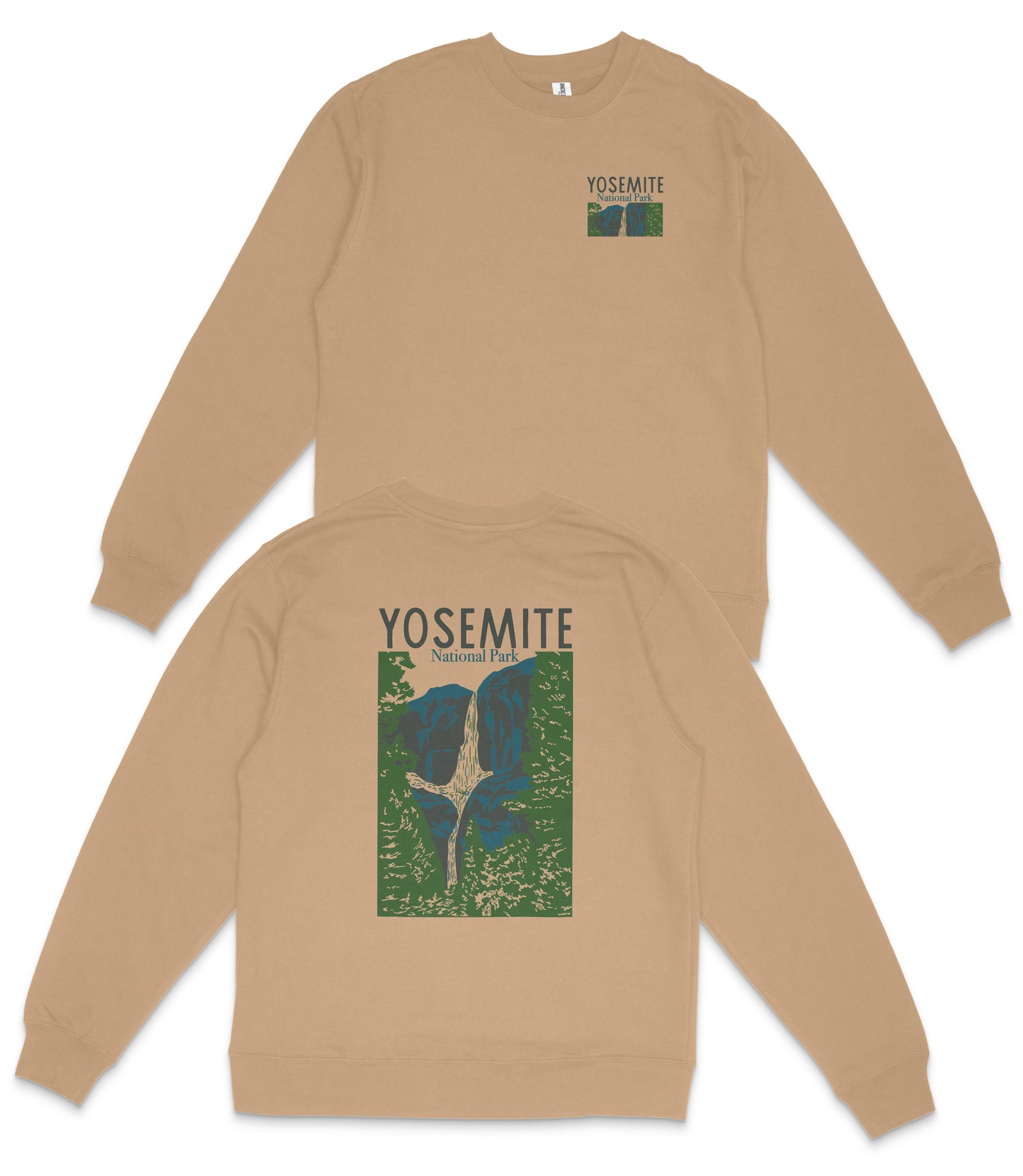 Yosemite National Park Midweight Crewneck Sweatshirt
