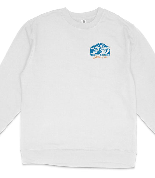 Mount Rainier National Park Midweight Crewneck Sweatshirt