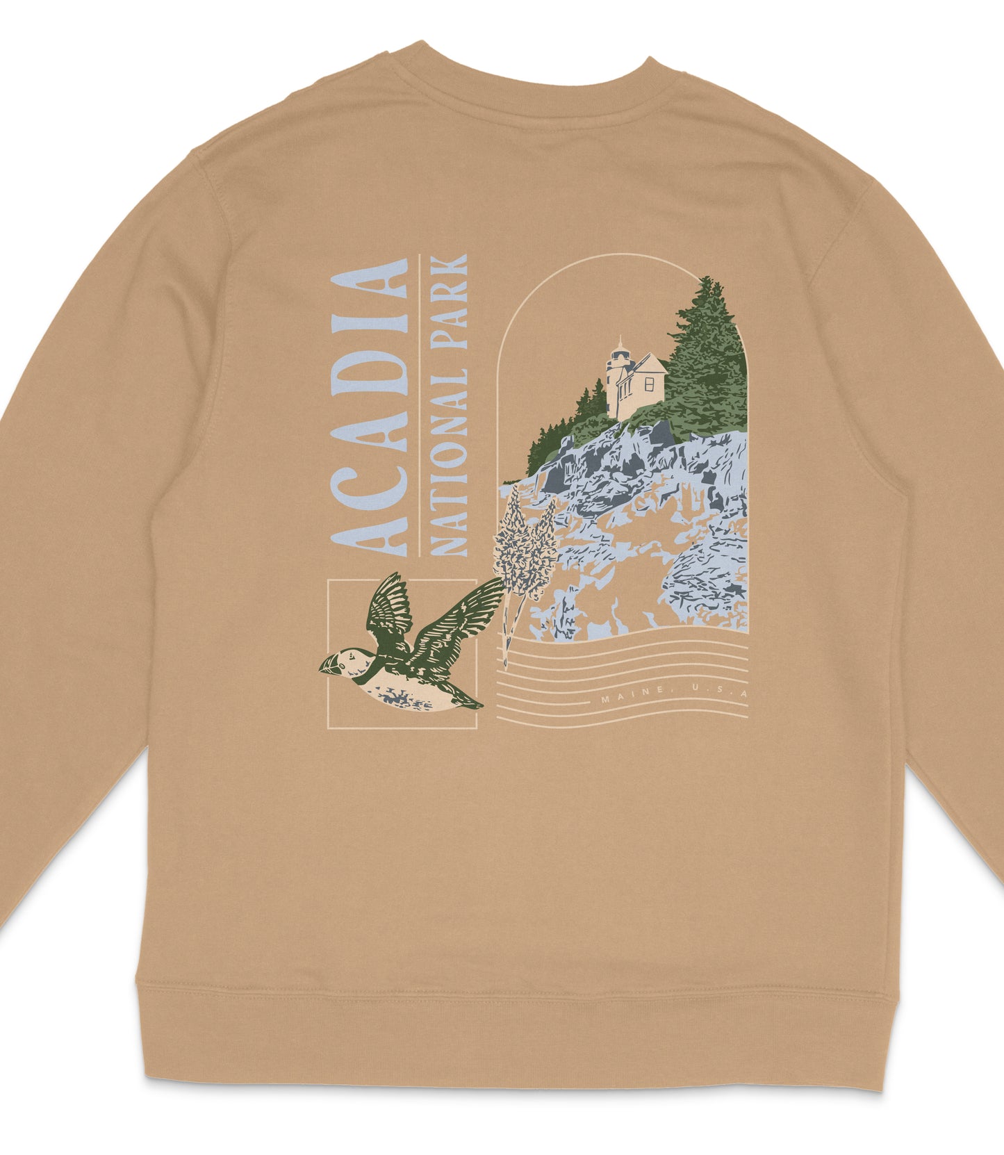 Acadia National Park Midweight Crewneck Sweatshirt