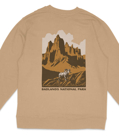 Badlands National Park Midweight Crewneck Sweatshirt