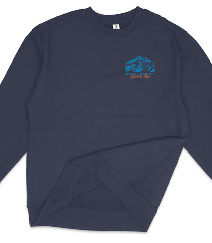 Mount Rainier National Park Midweight Crewneck Sweatshirt