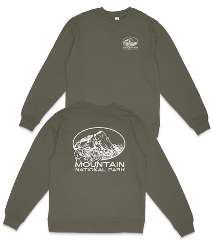 Rocky Mountain National Park Midweight Crewneck Sweatshirt