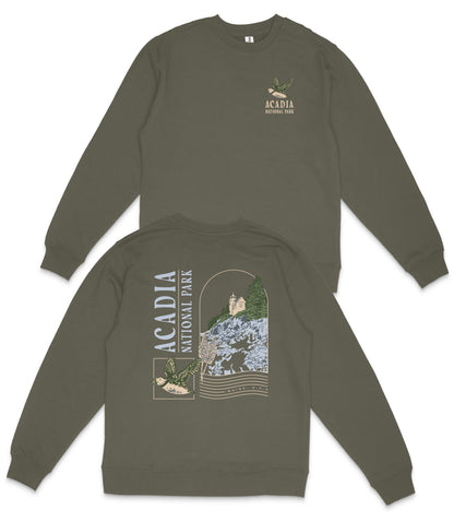 Acadia National Park Midweight Crewneck Sweatshirt