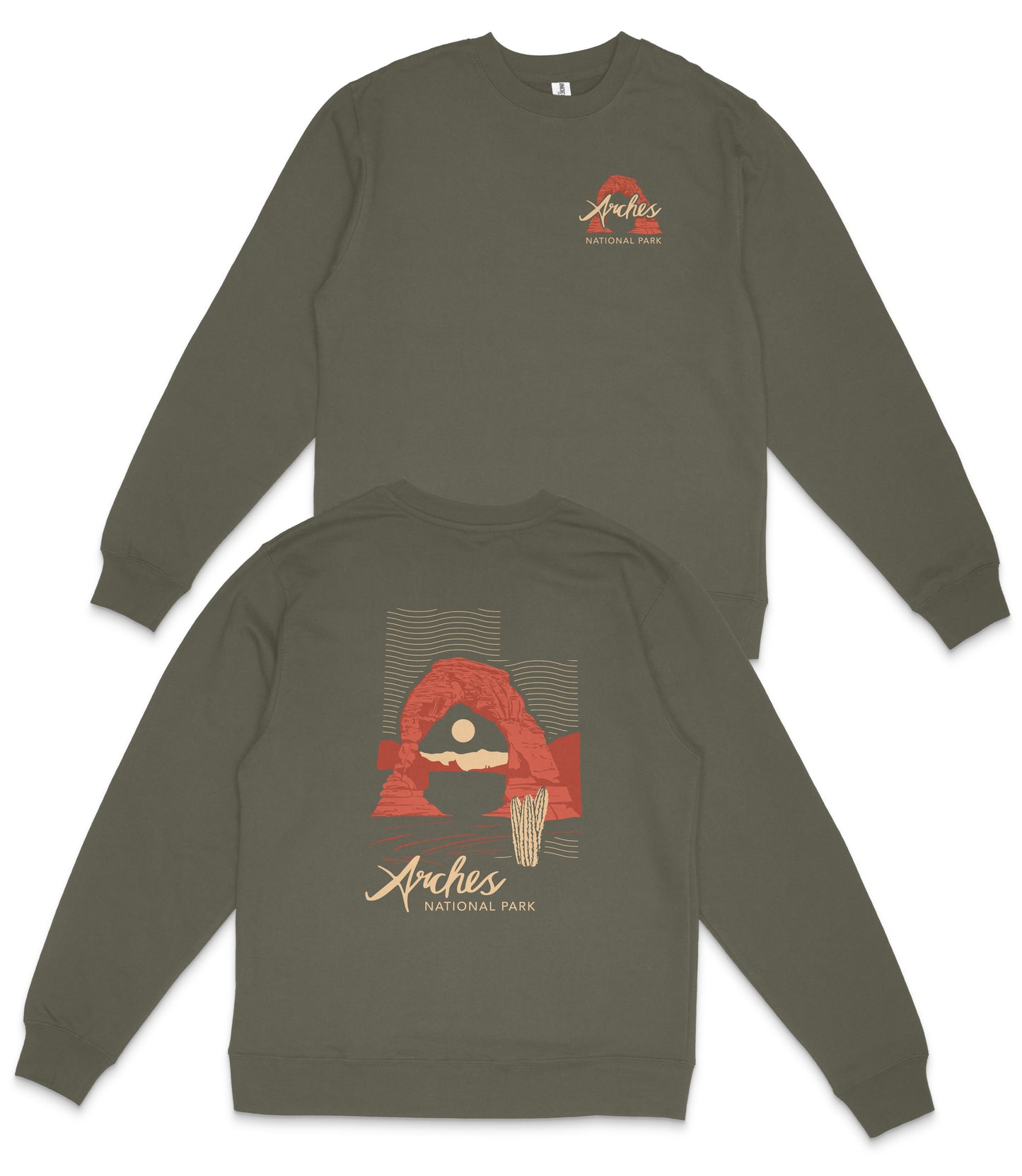 Arches National Park Midweight Crewneck Sweatshirt