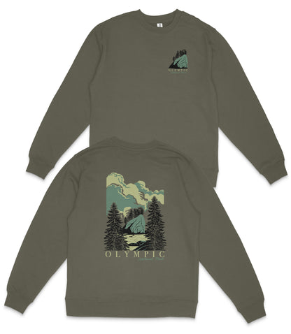 Olympic National Park Midweight Crewneck Sweatshirt