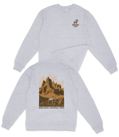 Badlands National Park Midweight Crewneck Sweatshirt