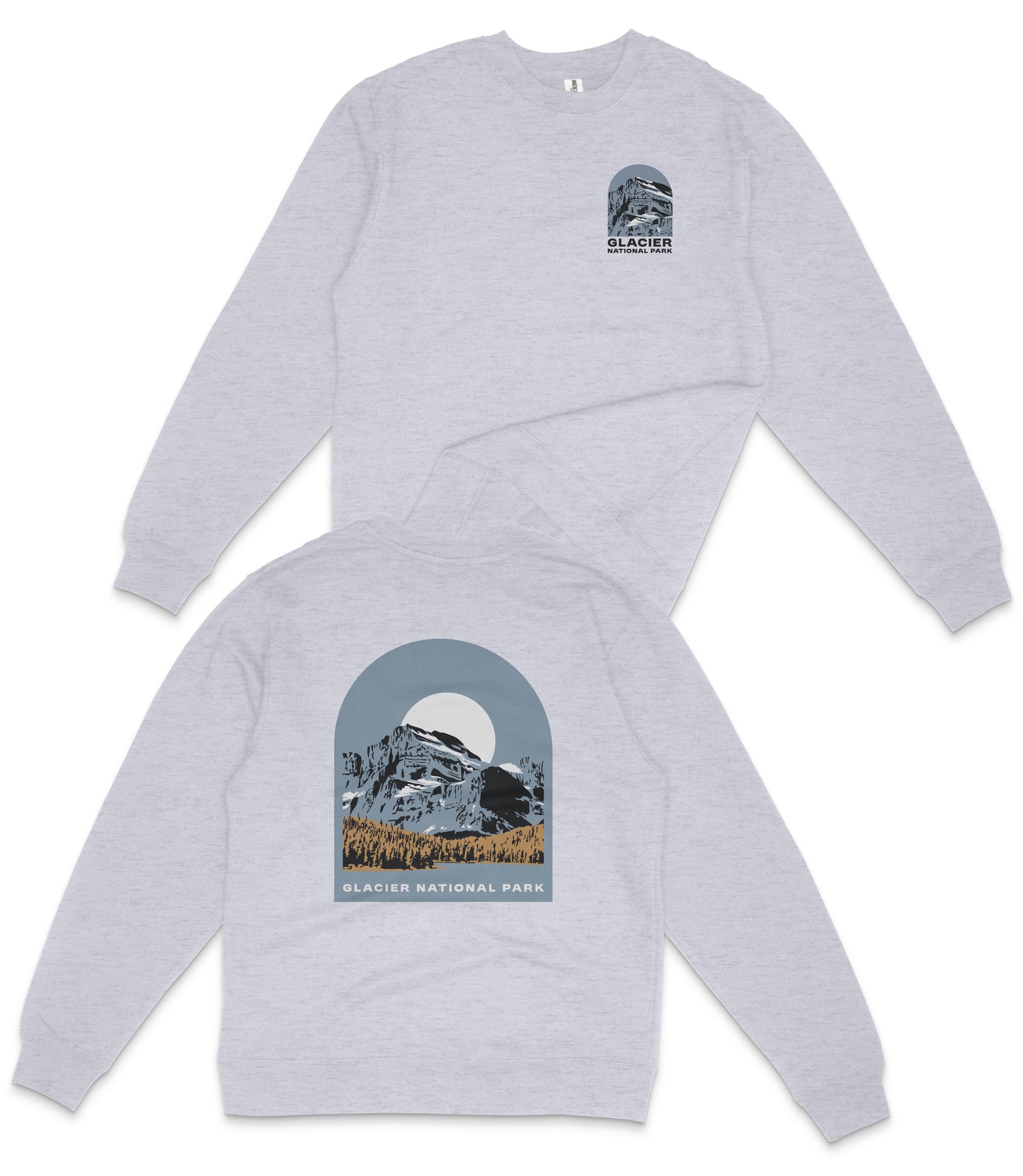 Glacier National Park Midweight Crewneck Sweatshirt