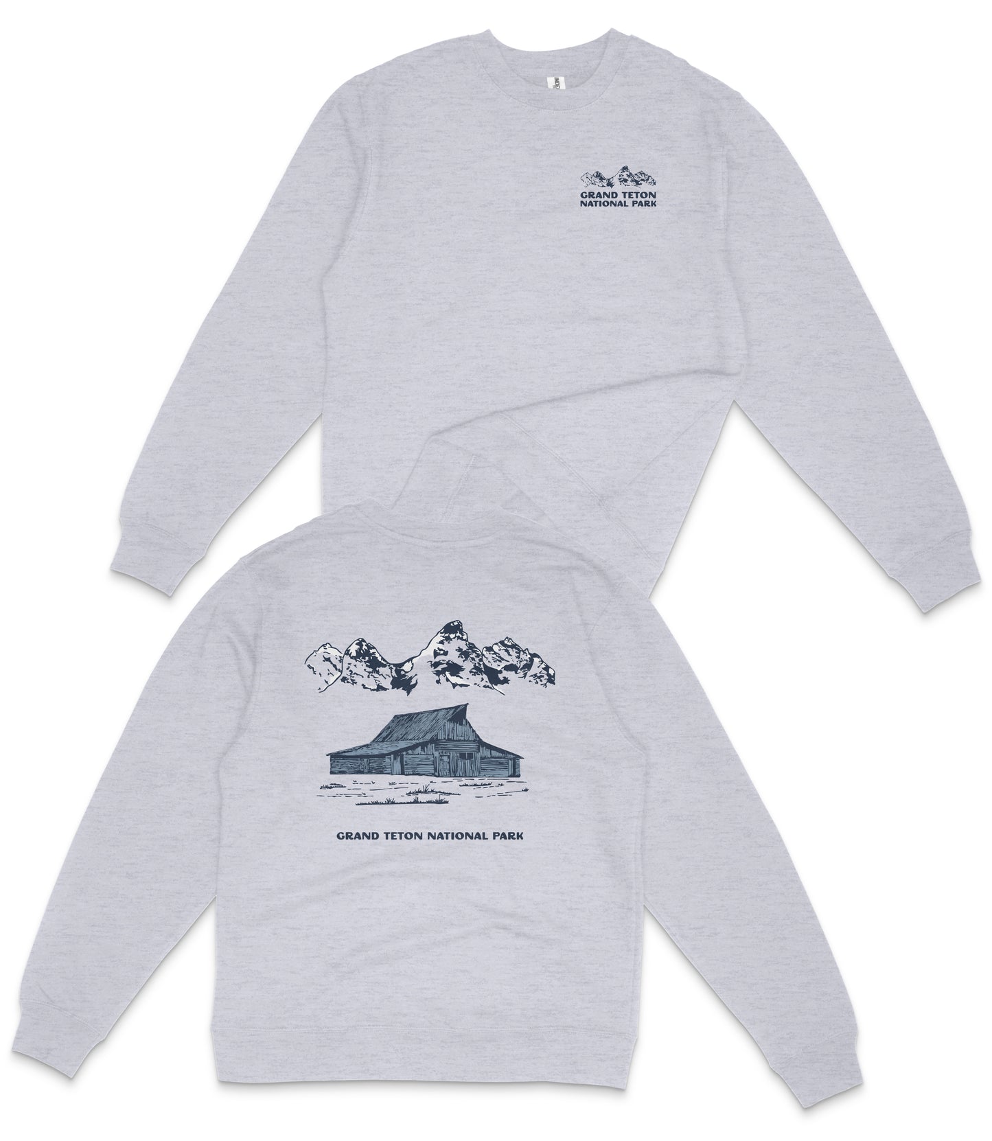 Grand Teton National Park Midweight Crewneck Sweatshirt