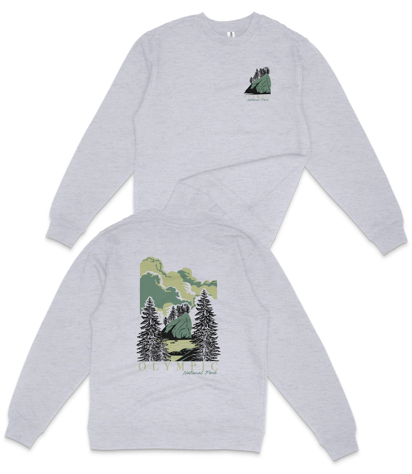 Olympic National Park Midweight Crewneck Sweatshirt