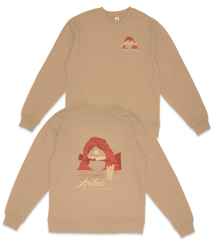 Arches National Park Midweight Crewneck Sweatshirt
