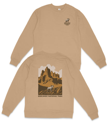 Badlands National Park Midweight Crewneck Sweatshirt