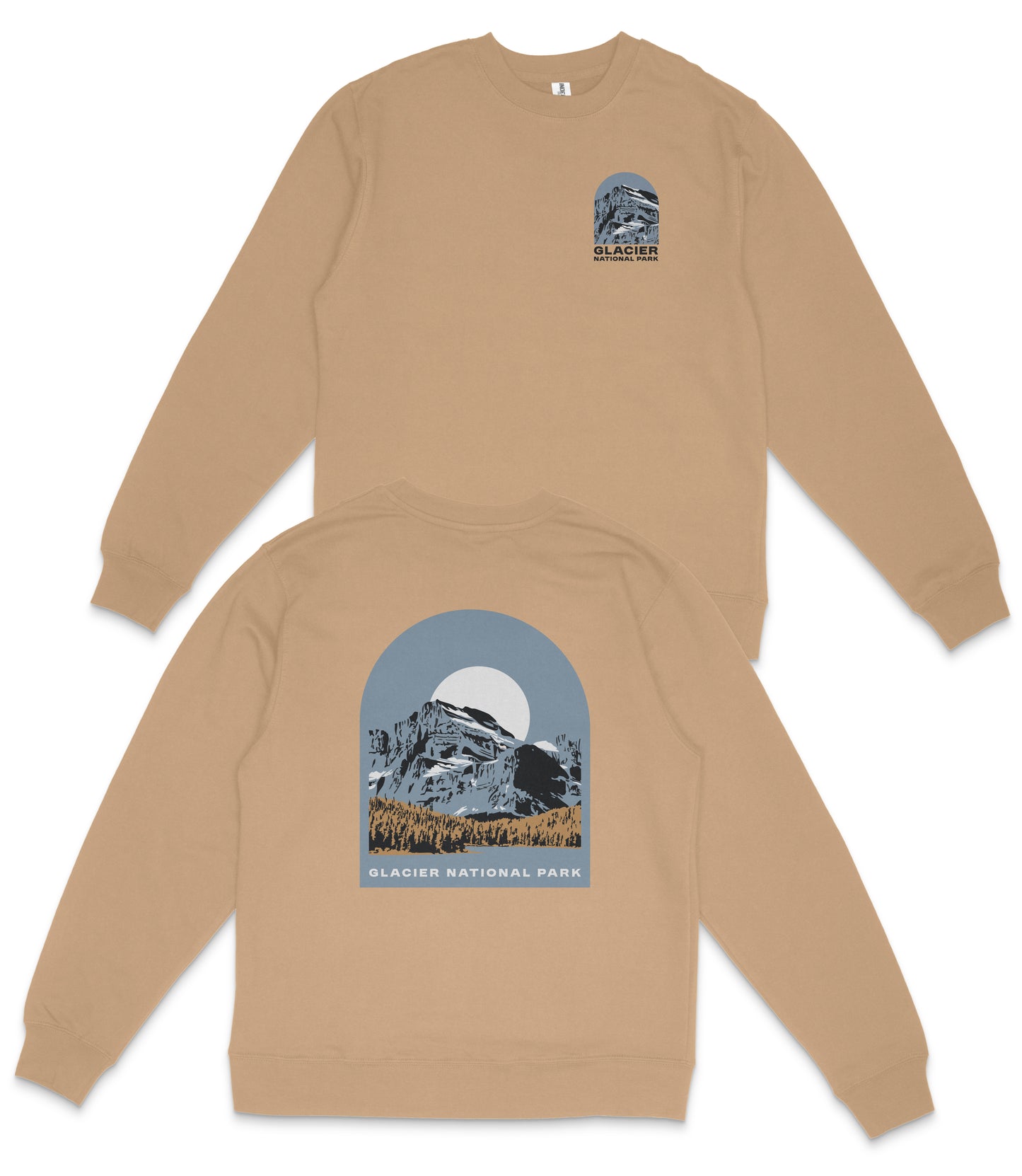 Glacier National Park Midweight Crewneck Sweatshirt