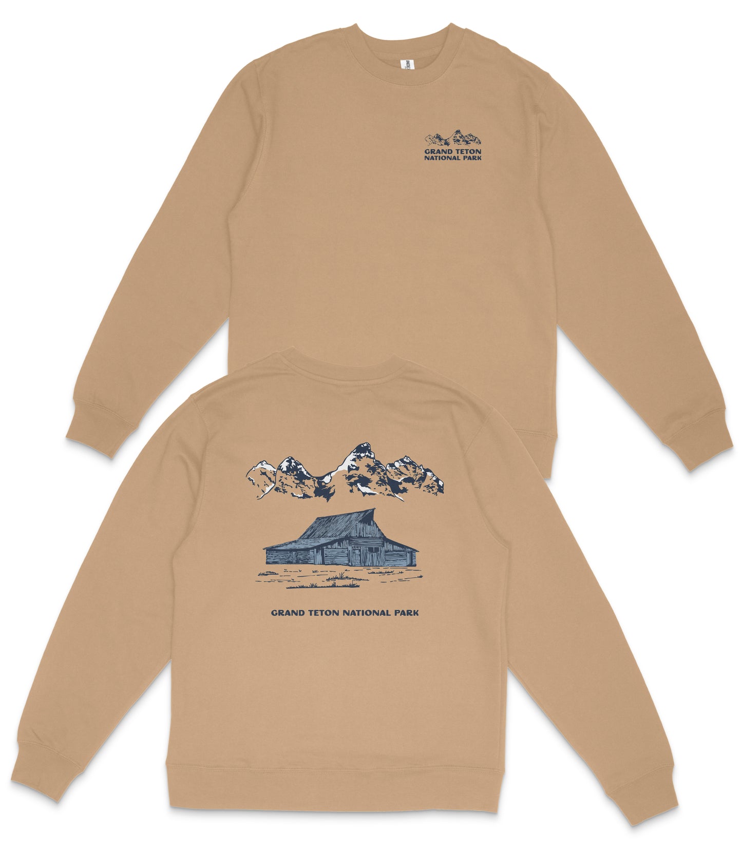 Grand Teton National Park Midweight Crewneck Sweatshirt