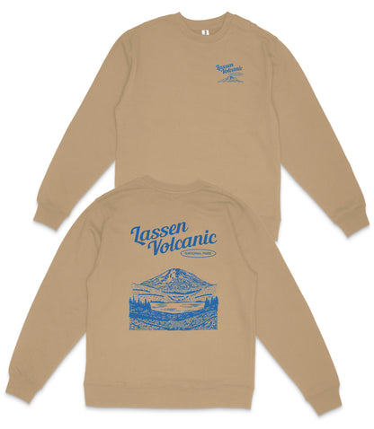Lassen Volcanic National Park Midweight Crewneck Sweatshirt