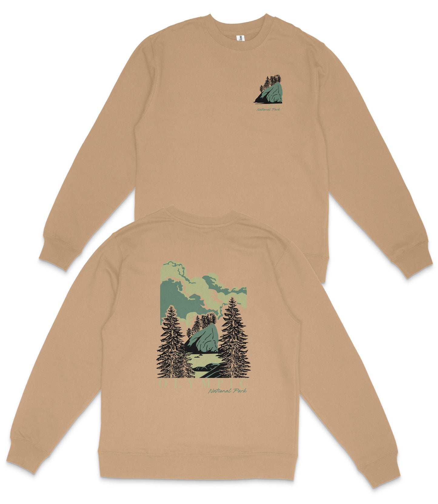 Olympic National Park Midweight Crewneck Sweatshirt