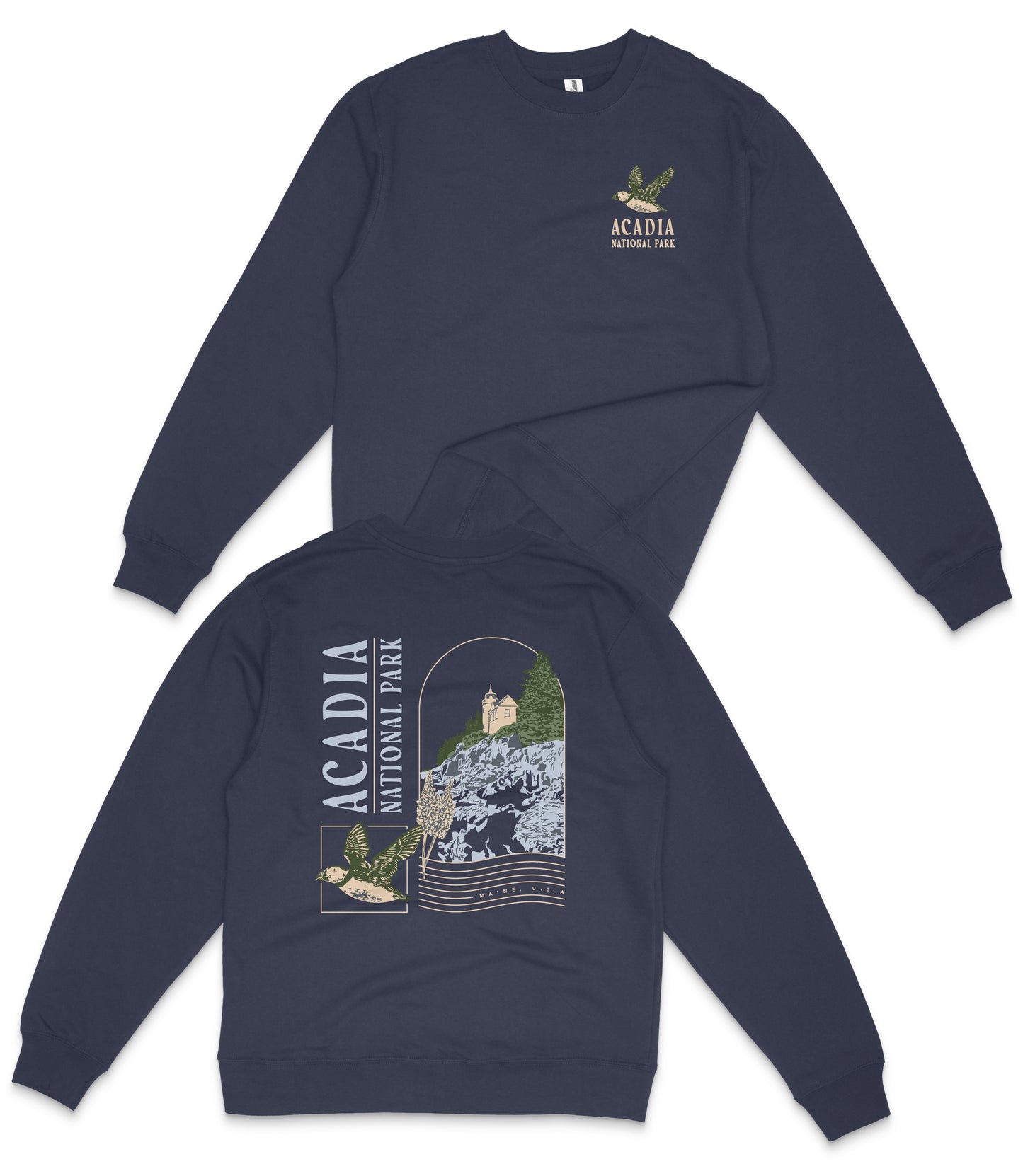 Acadia National Park Midweight Crewneck Sweatshirt