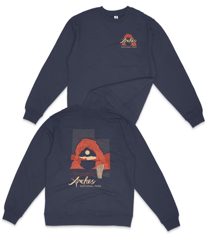 Arches National Park Midweight Crewneck Sweatshirt