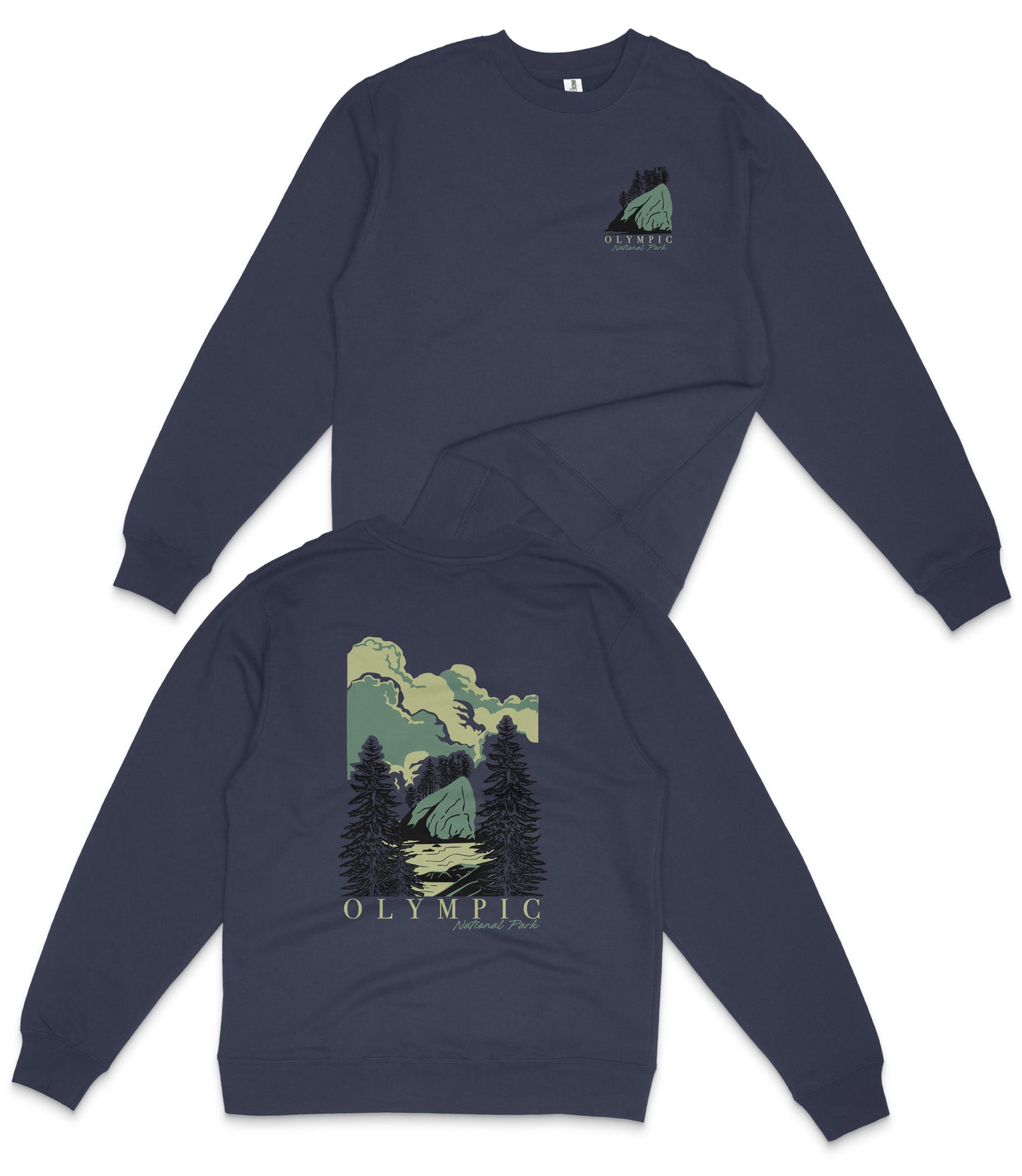 Olympic National Park Midweight Crewneck Sweatshirt