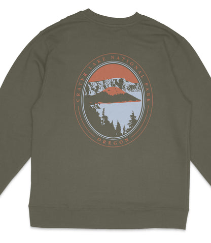 Crater Lake National Park Midweight Crewneck Sweatshirt