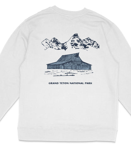 Grand Teton National Park Midweight Crewneck Sweatshirt