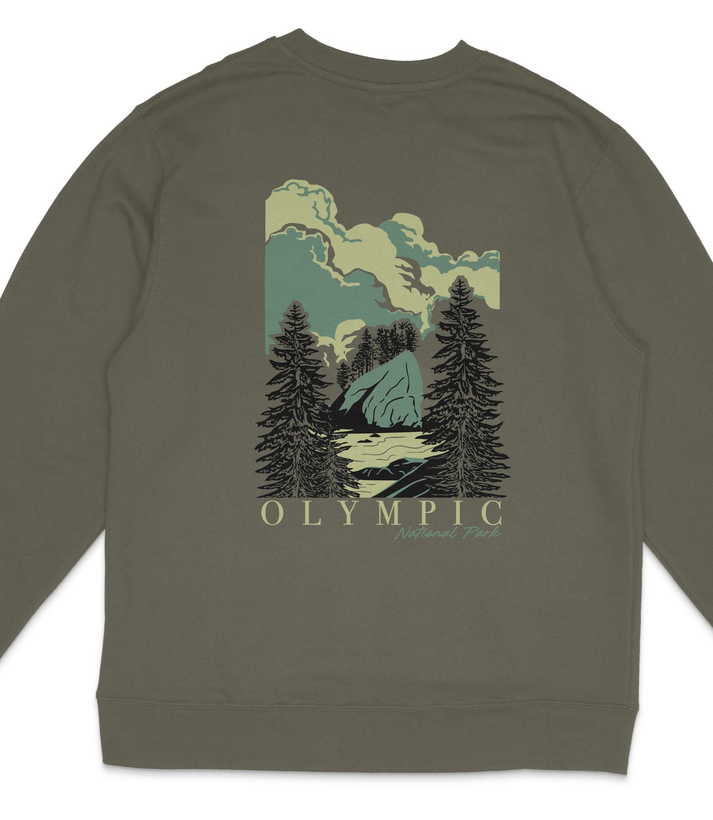 Olympic National Park Midweight Crewneck Sweatshirt