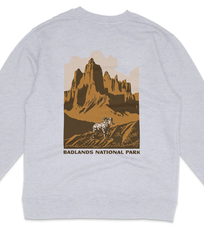 Badlands National Park Midweight Crewneck Sweatshirt