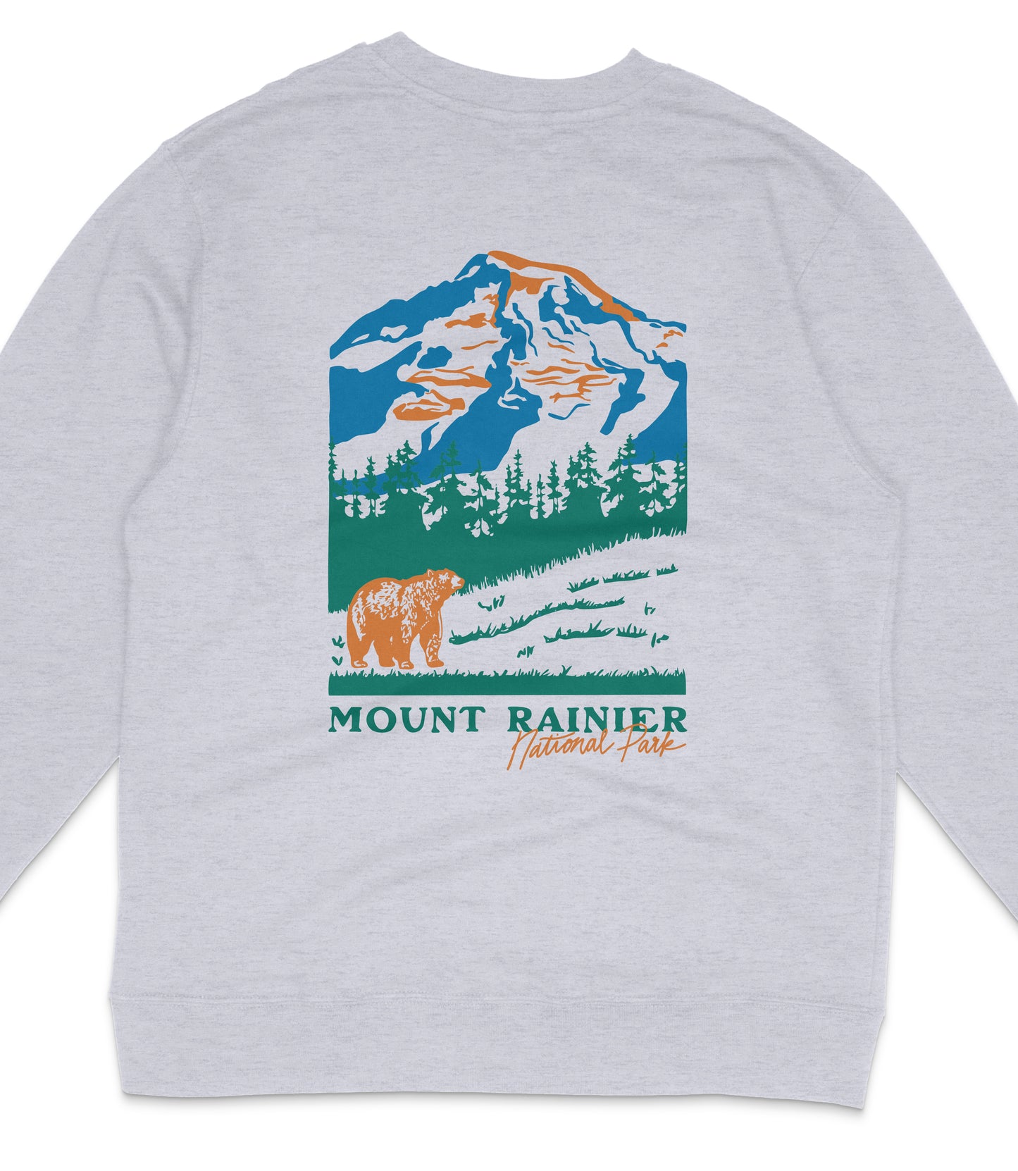 Mount Rainier National Park Midweight Crewneck Sweatshirt