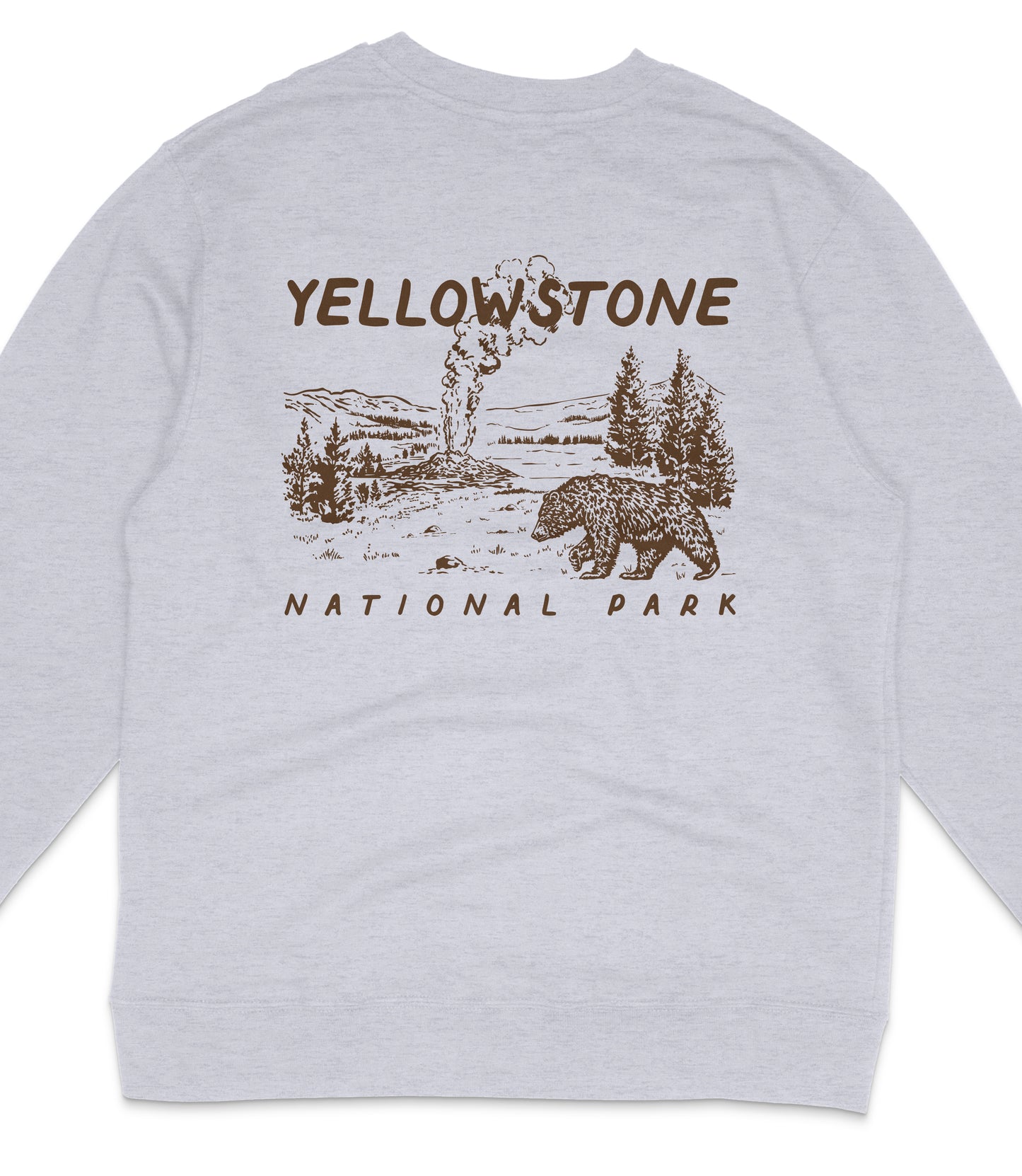 Yellowstone National Park Midweight Crewneck Sweatshirt