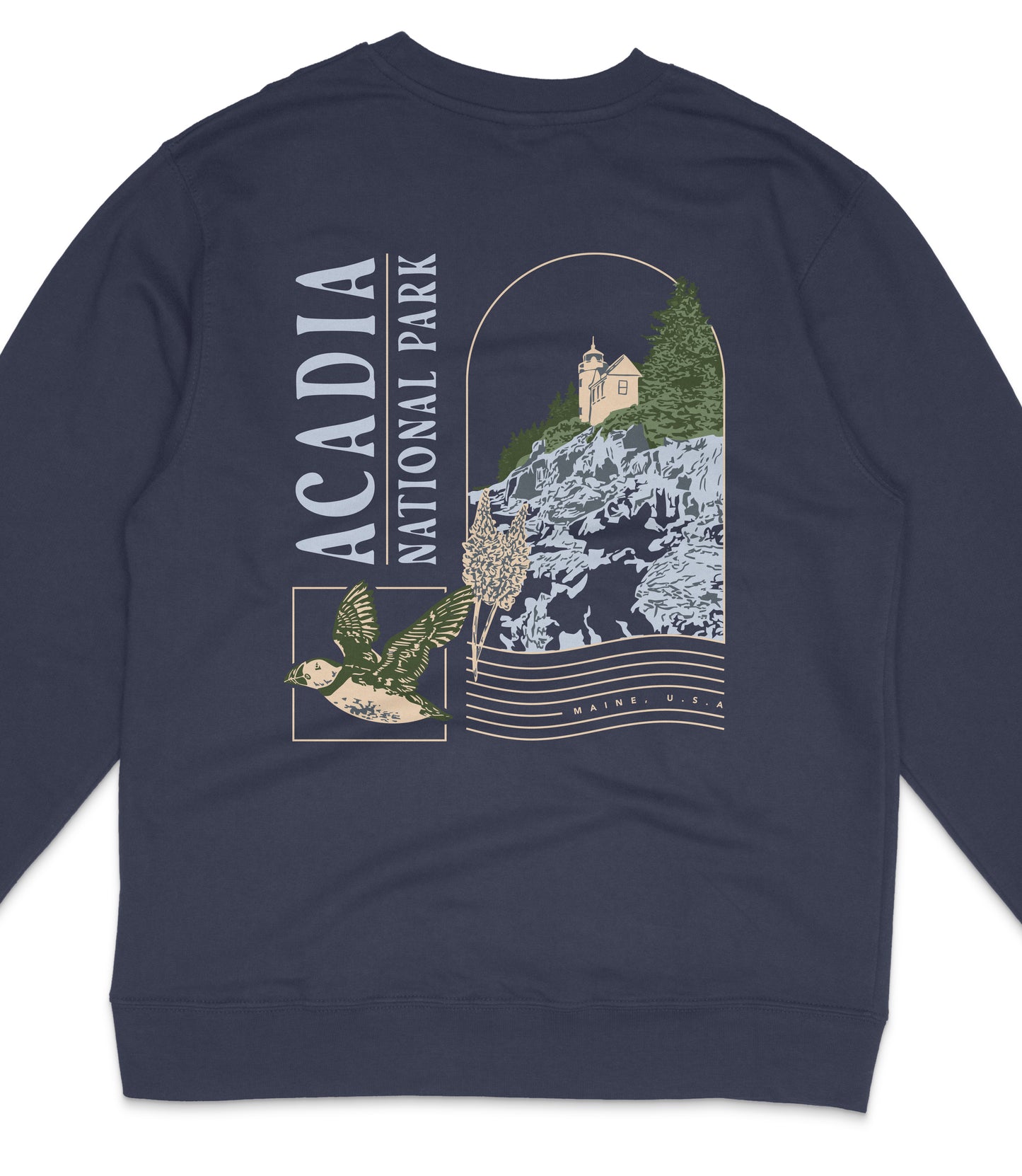 Acadia National Park Midweight Crewneck Sweatshirt