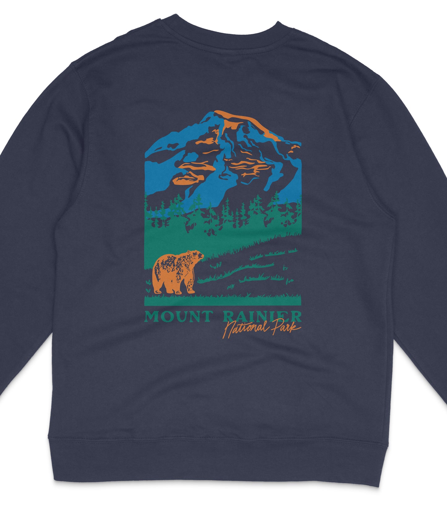 Mount Rainier National Park Midweight Crewneck Sweatshirt