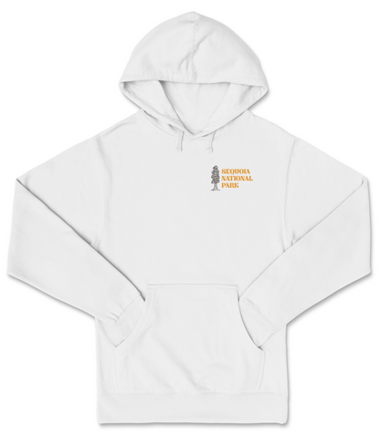 A white hoodie with the text "SEOUL" and "SEOUL PARK" printed on it.